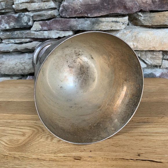 VTG Chalice XL India Silver Goblet Etched Extra Large Bohemian Altar Boho Decor - Picture 4 of 9